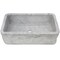 Novatto Single Bowl Kitchen Sink in Carerra White Marble with Natural Chiseled Apron NKS-SBNCW - alternate 2